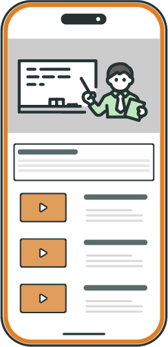 アプリ内でeラーニングを受講