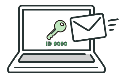 企業専用IDとパスワードを発行